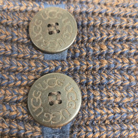 UGG 5819 Brown Cardy Classic Knit Sweater Foldable Button Boots Cozy Hygge, 9 - Picture 3 of 10